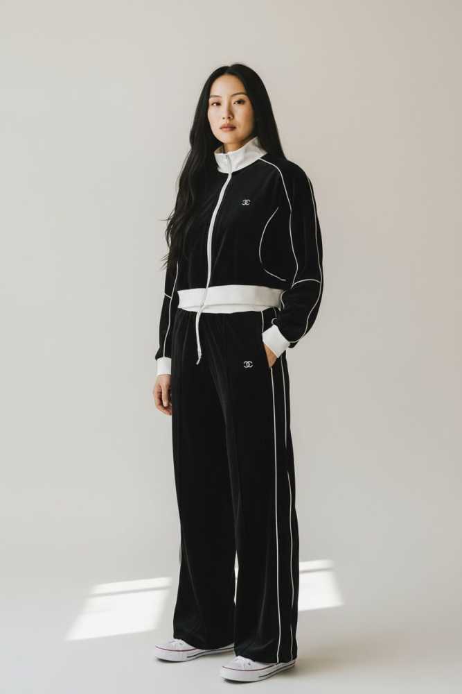 Chanel Black Premium Quality Winter Tracksuit-2