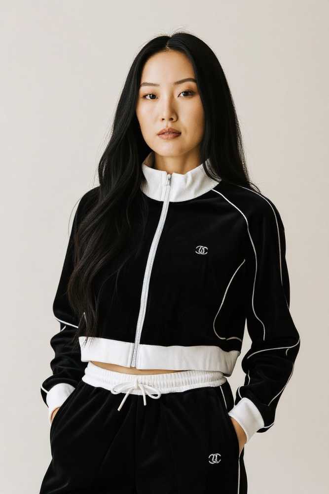 Chanel Black Premium Quality Winter Tracksuit-3