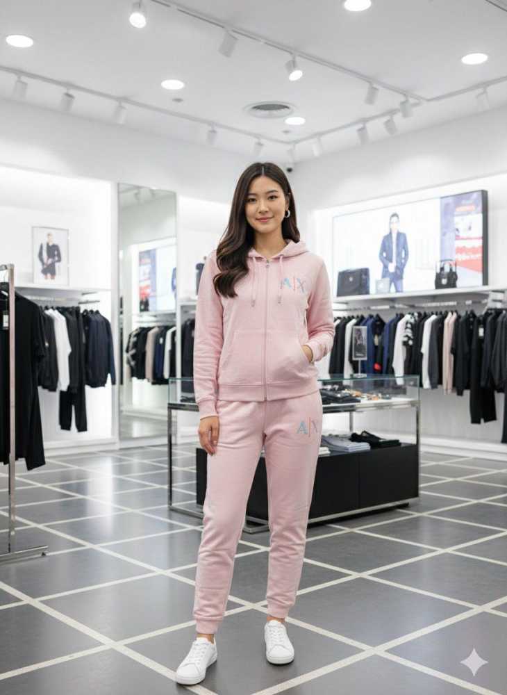 Armani Exchange Pink Premium Quality Tracksuit