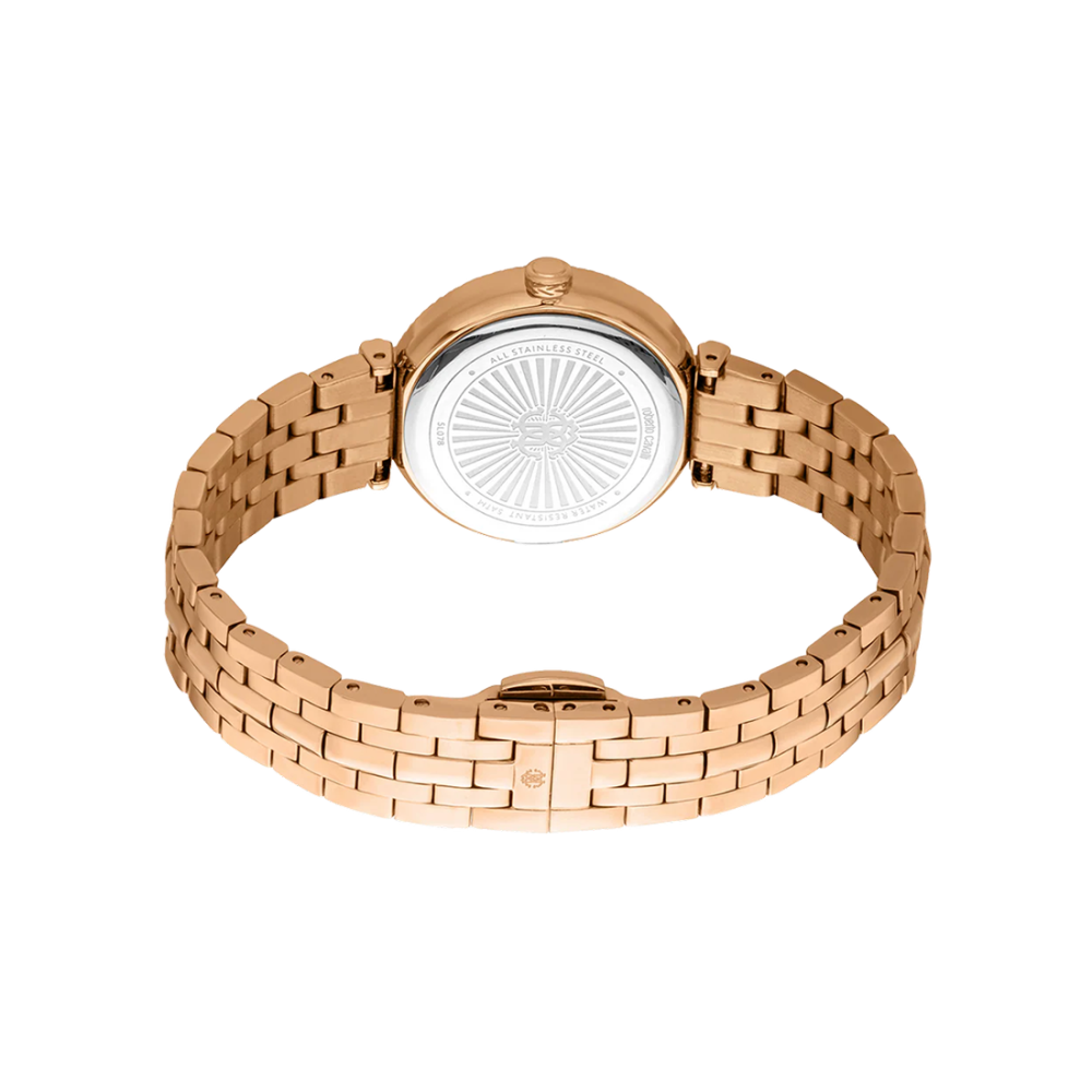 Roberto Cavalli Chiarezza Snake Core Rose Gold Dial Rose Gold Strap Watch RC5L078M0045-thumb-1