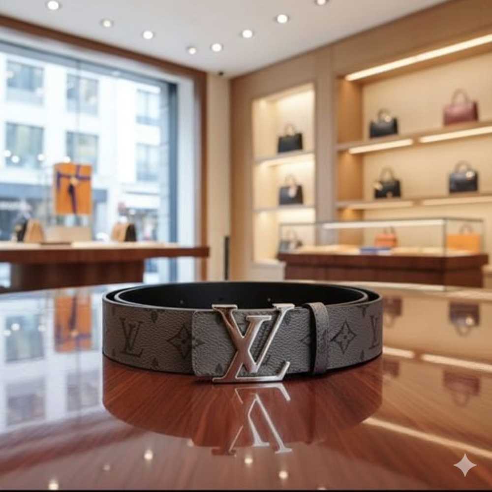 Louis Vuitton Silver Premium Quality Belt