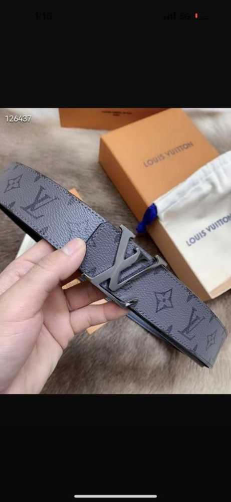 Louis Vuitton Black Premium Quality Belt-thumb-2