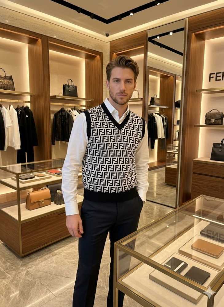 Fendi Black Authentic Premium Quality Pullover