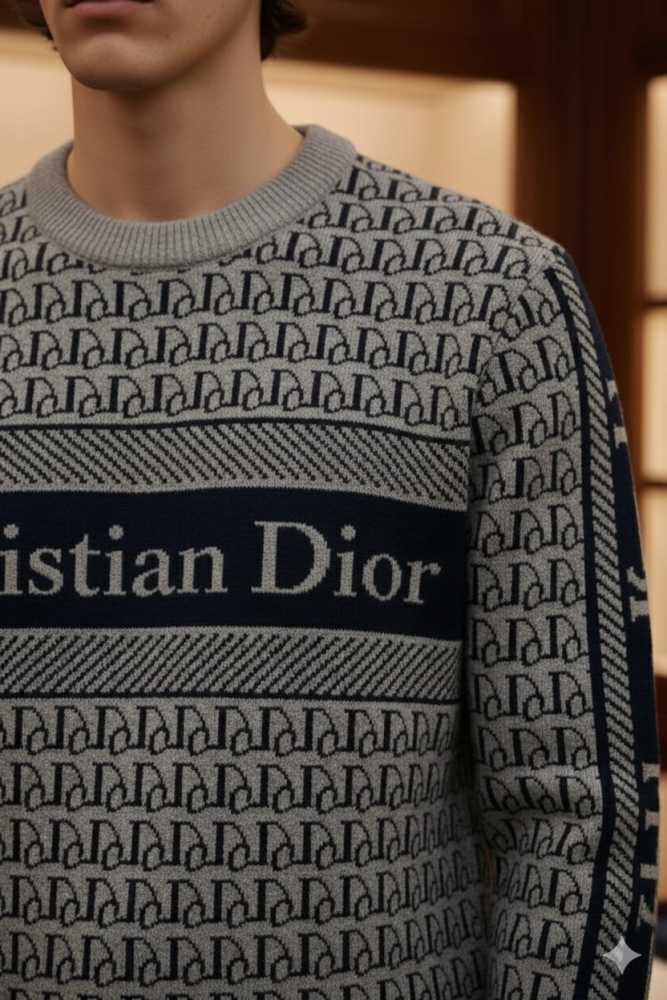 Dior Grey Premium Quality Pullover-2