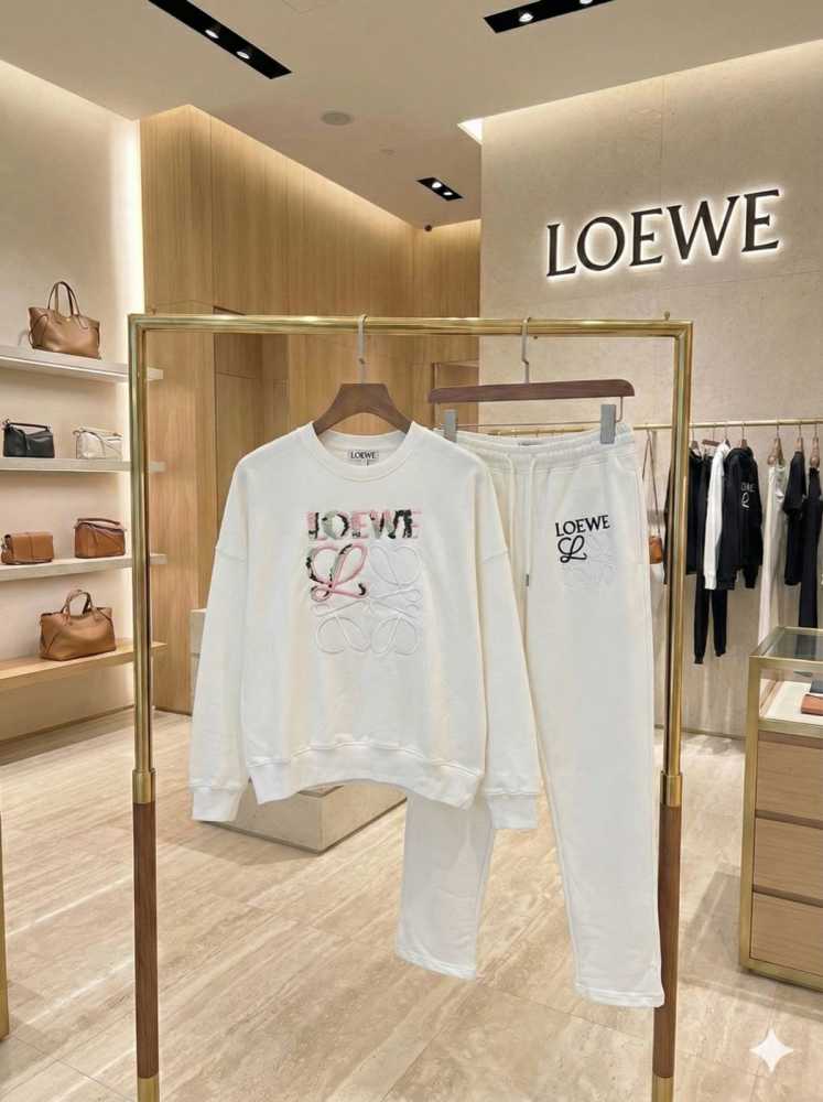 Loewe White Premium Quality Tracksuit-5