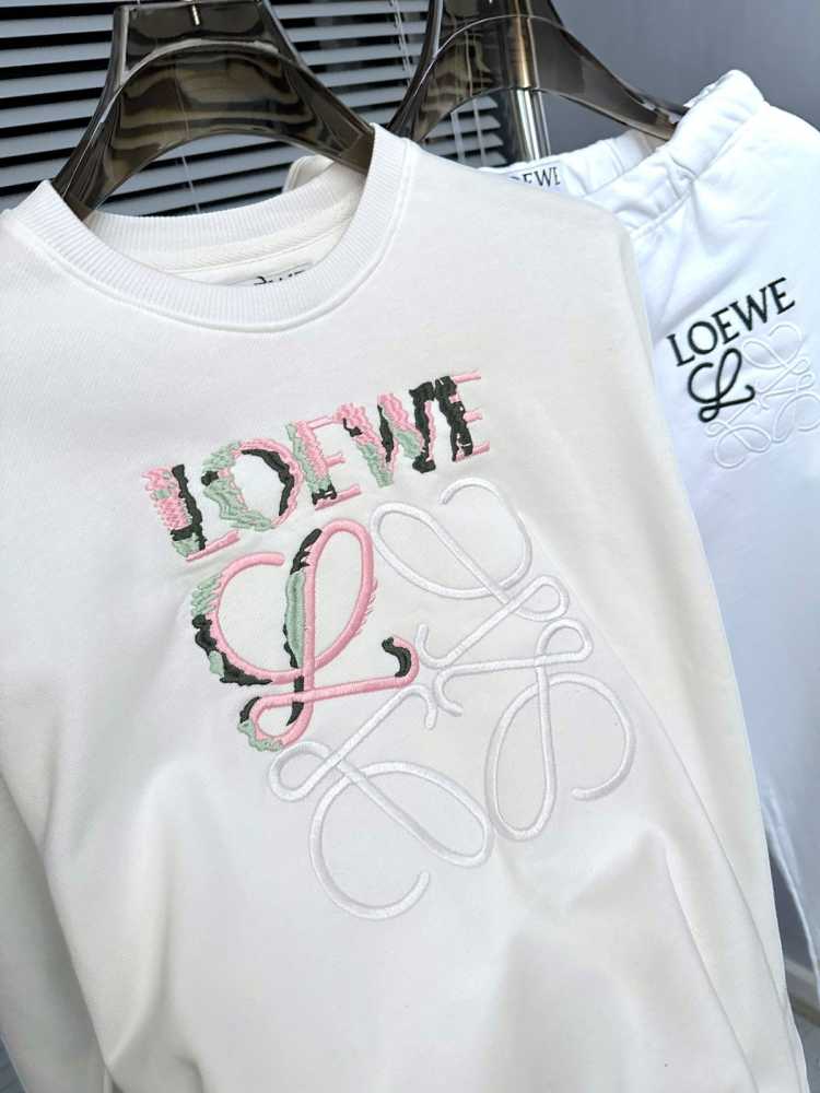 Loewe White Premium Quality Tracksuit-2