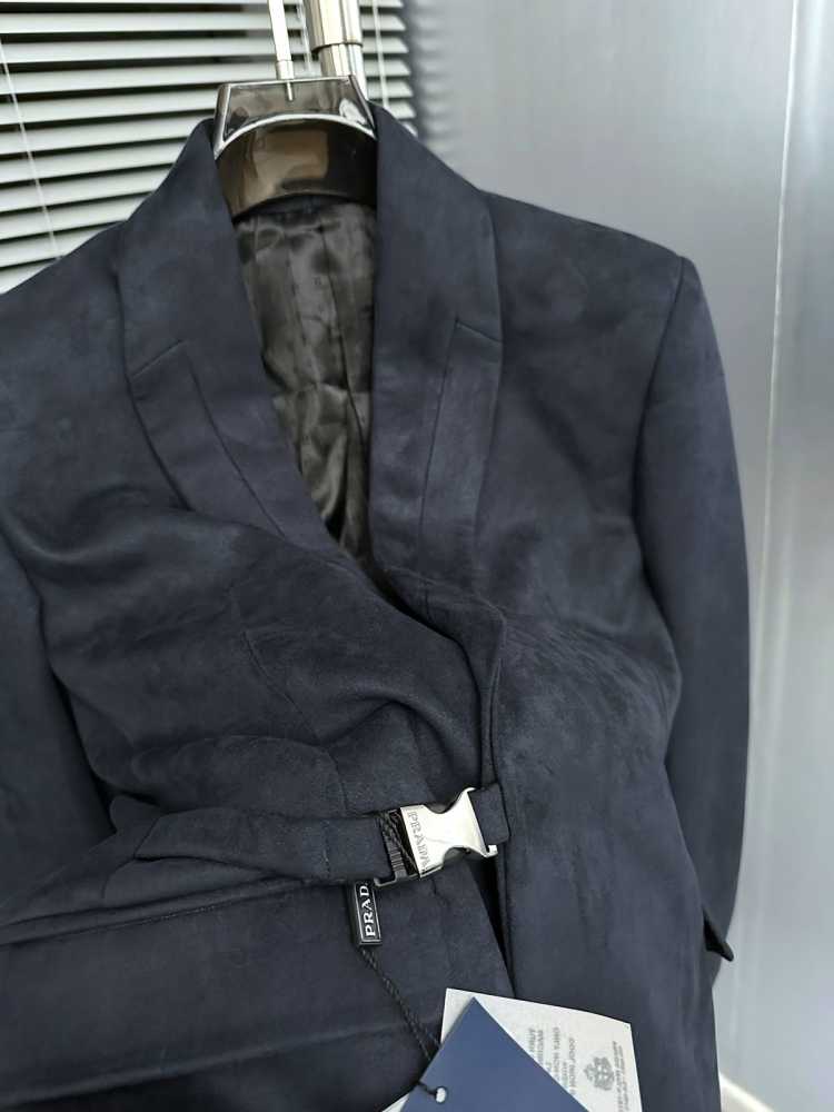 Prada Imported Blue Premium Quality Blazer-thumb-2