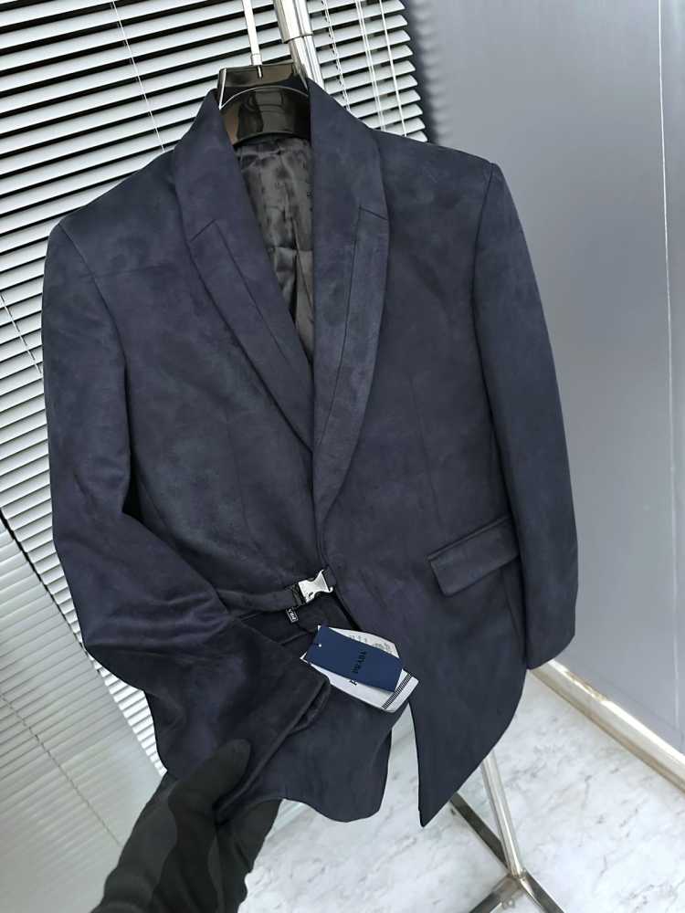 Prada Imported Blue Premium Quality Blazer-thumb-4