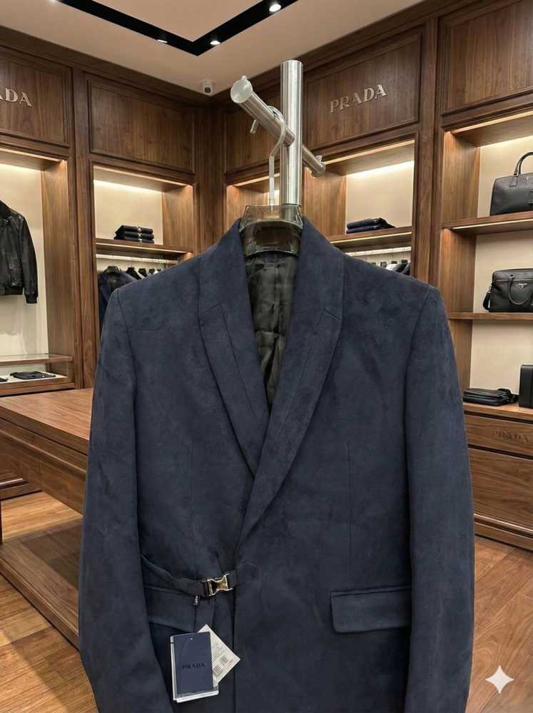 Prada Imported Blue Premium Quality Blazer-thumb-5