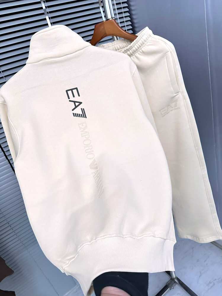 Emporio Armani White Premium Quality high End Authentic Track Suit-thumb-2