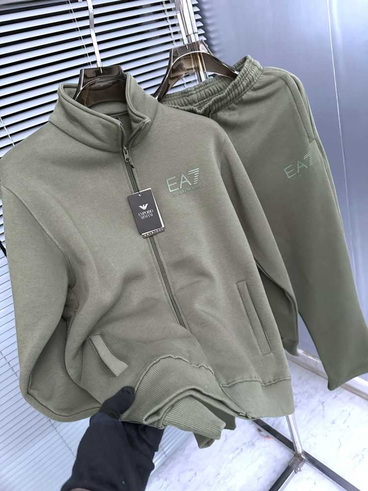 Emporio Armani Green Premium Quality high End Authentic Track Suit-thumb-3