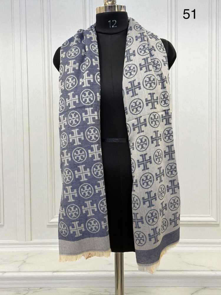 Tory Burch Designer Purple Woollen Stole