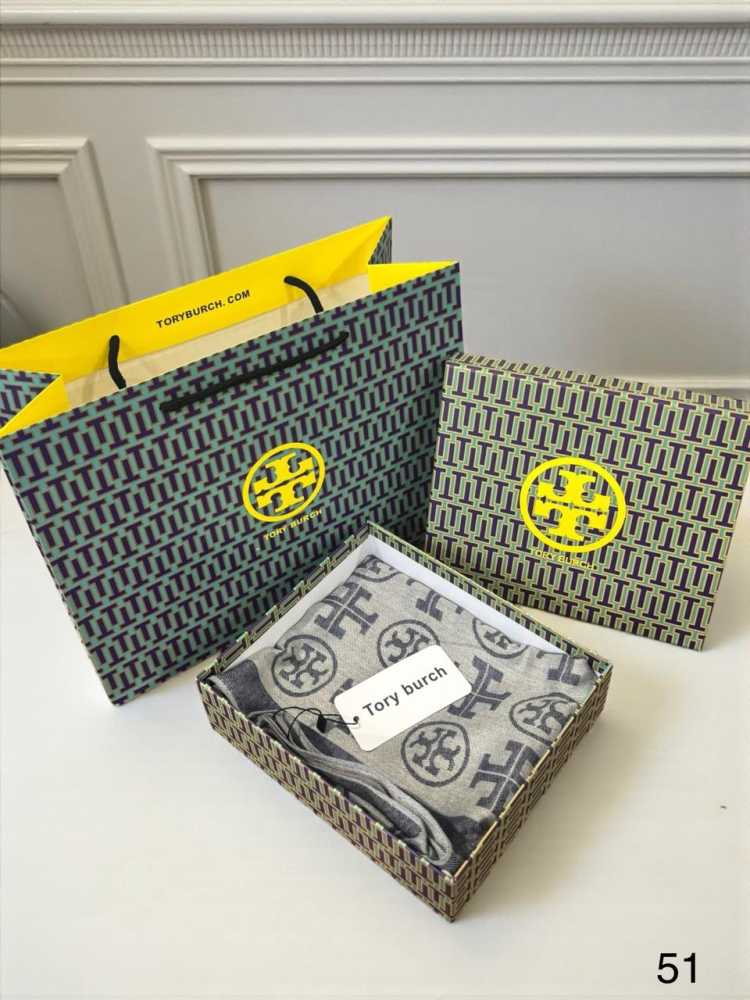 Tory Burch Designer Purple Woollen Stole-thumb-1