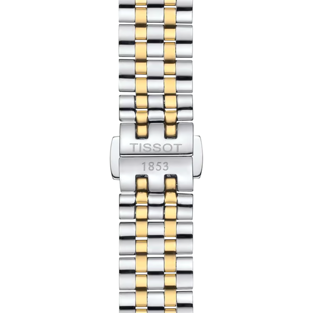 Tissot T-Wave Quartz Two-Tone Strap White Dial Watch T122.210.22.033.00-1