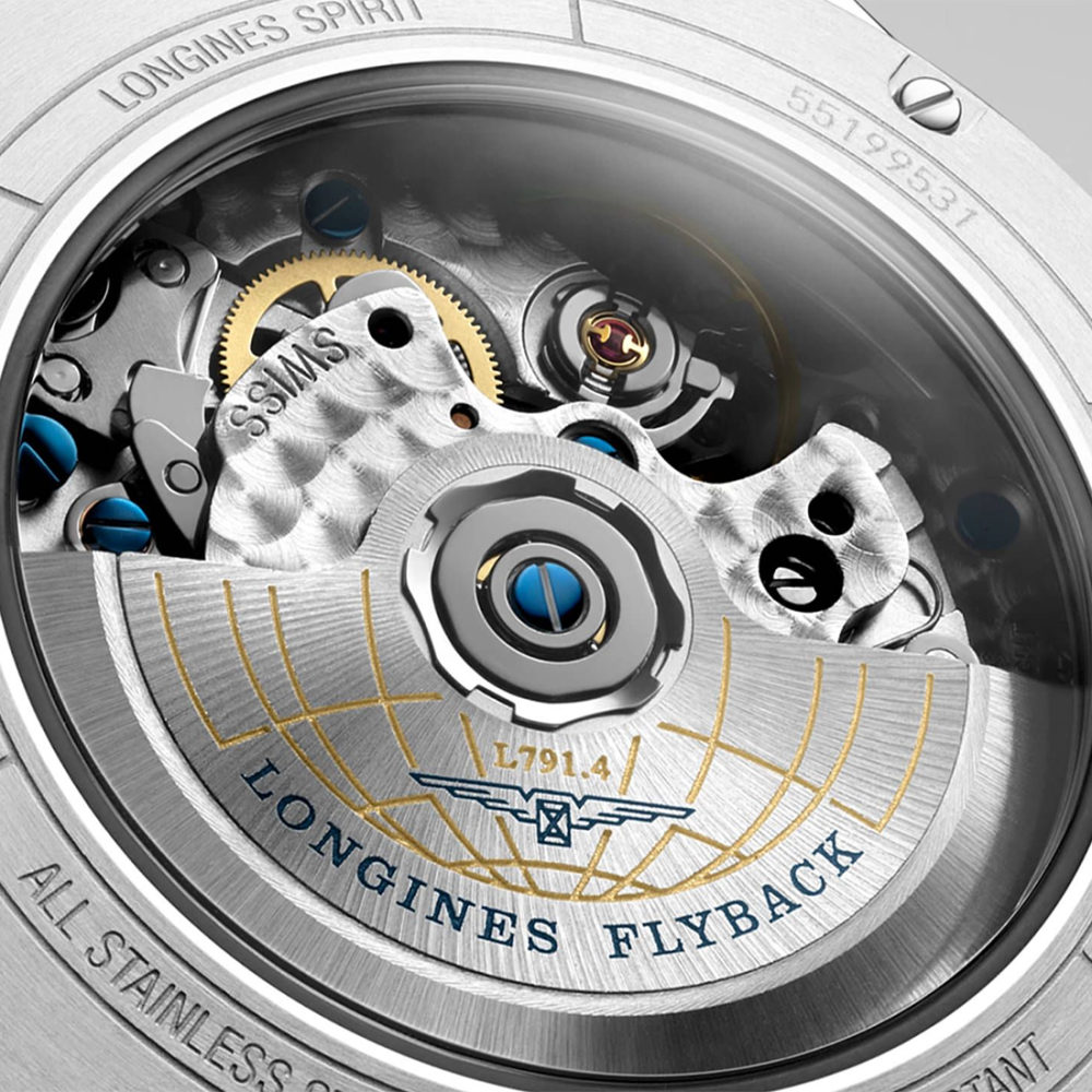 Longines Spirit Flyback 42 mm, Stainless Steel Automatic Watch, L3.821.4.93.6-5