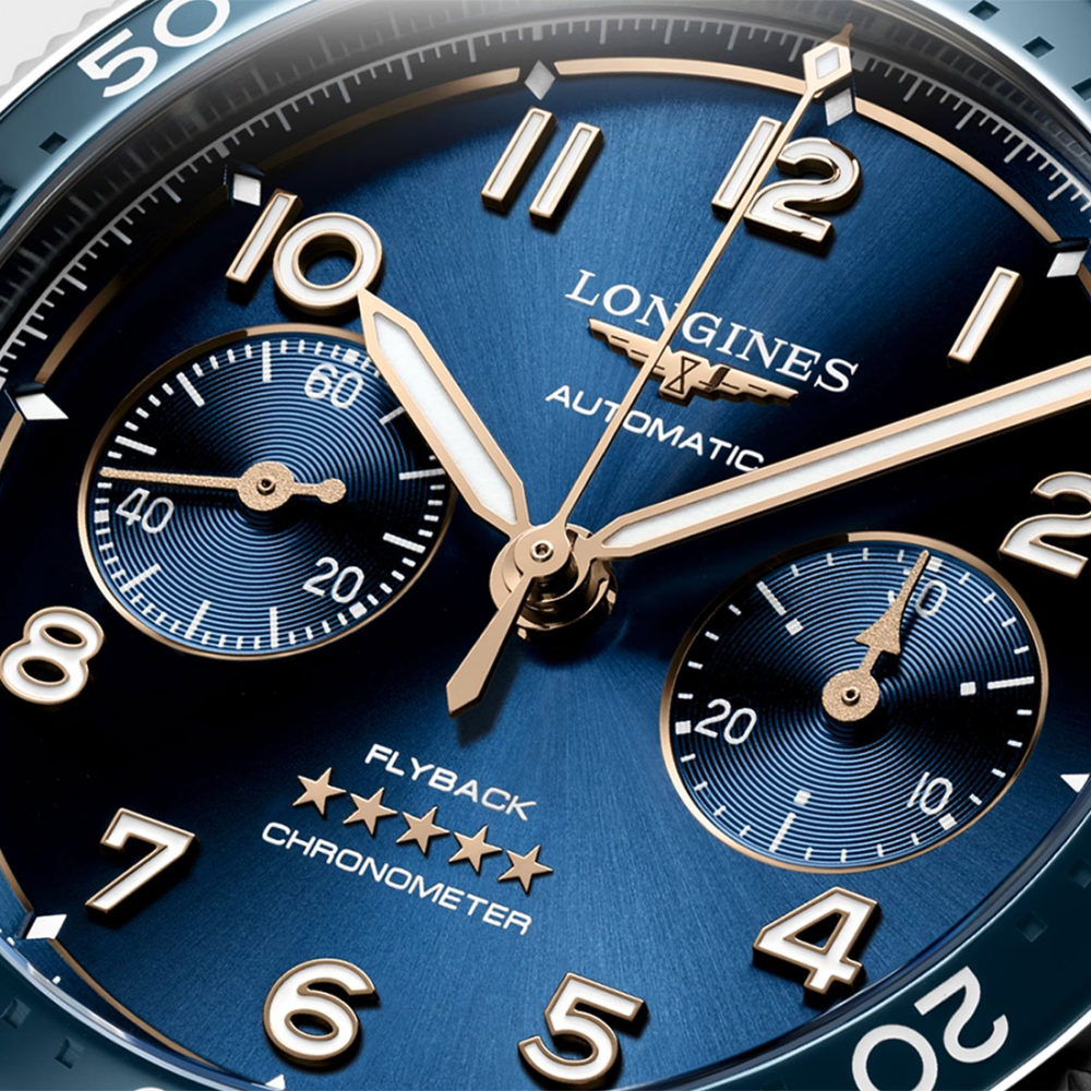 Longines Spirit Flyback 42 mm, Stainless Steel Automatic Watch, L3.821.4.93.6-4