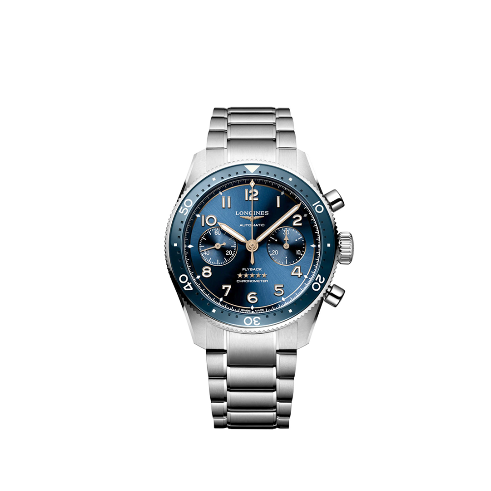 Longines Spirit Flyback 42 mm, Stainless Steel Automatic Watch, L3.821.4.93.6