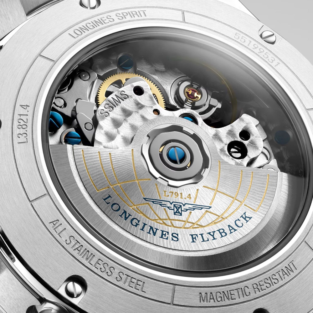 Longines Spirit Flyback Chronograph 42 mm, Black Dial Automatic Watch, L3.821.4.53.6-6