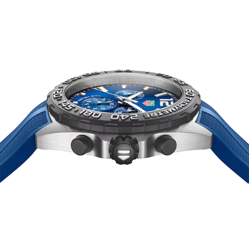 TAG Heuer Formula 1 Chronograph Blue Dial, Blue Rubber Strap Watch CAZ101AV.FT8077-1