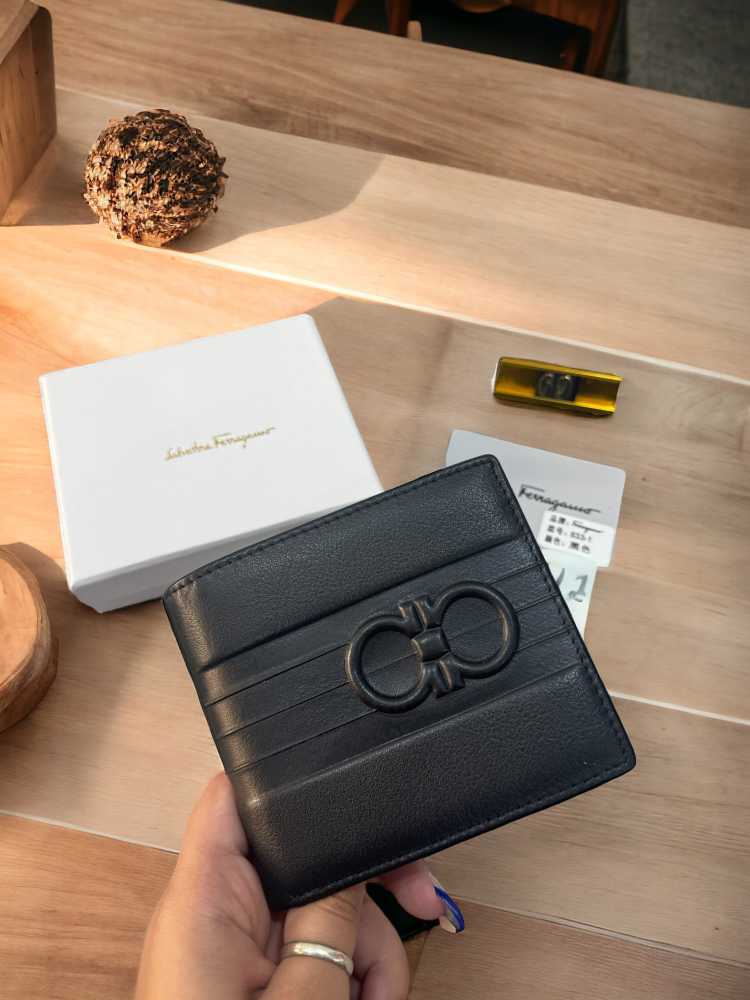 Salvatore ferragamo Black Premium Quality Wallet