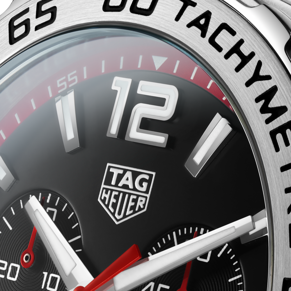 TAG Heuer Men's Formula 1 Quartz, 43 mm, Steel Srap Chrono Watch CAZ101Y.BA0842-4