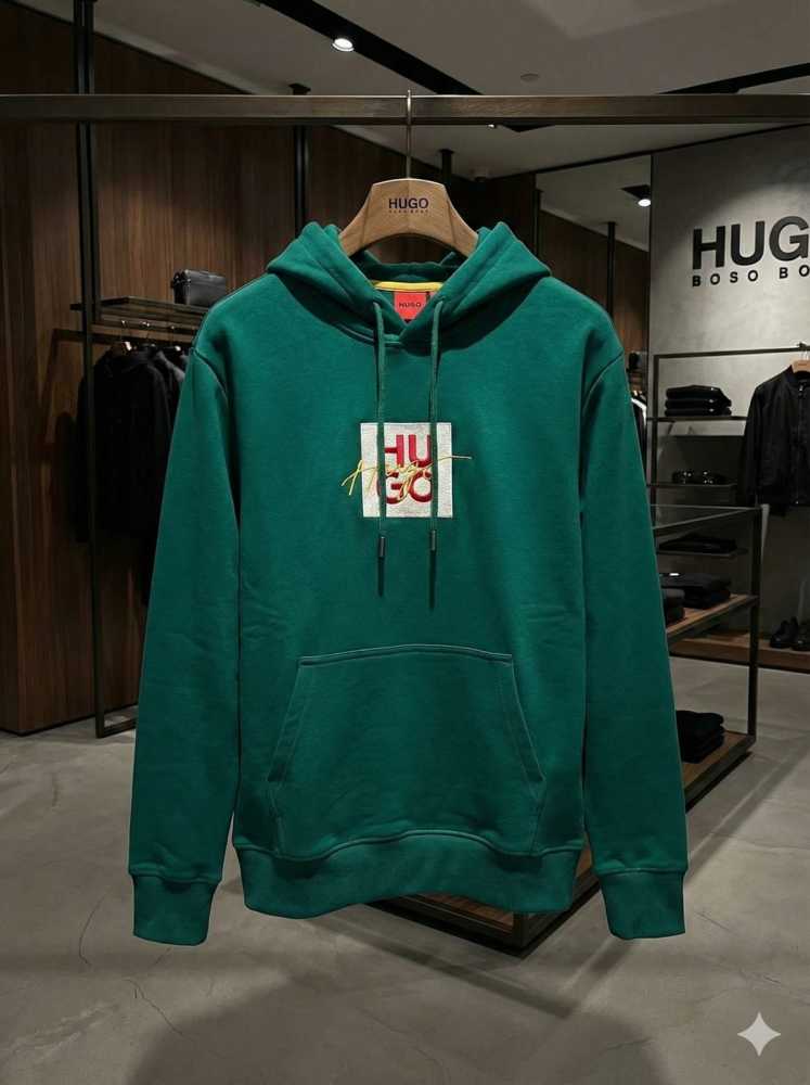 Boss Green Hood Embroidery Logo Hoodie-3