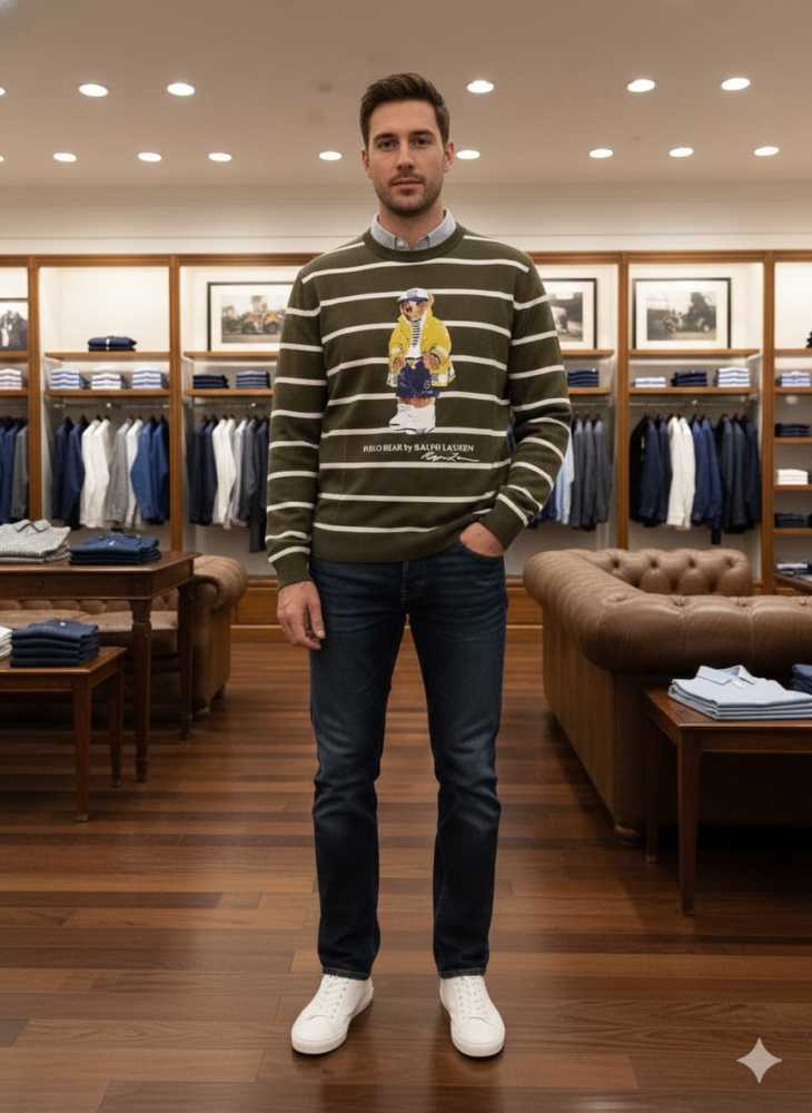 Ralph Lauren Green Premium Quality Pullover