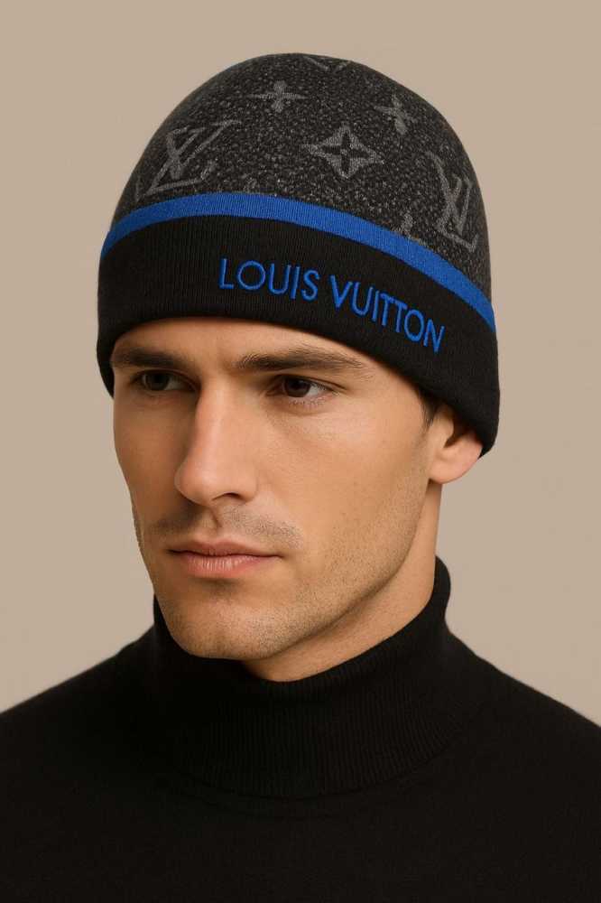 Louis Vuitton Blue Premium Edition Cashmere Beanie