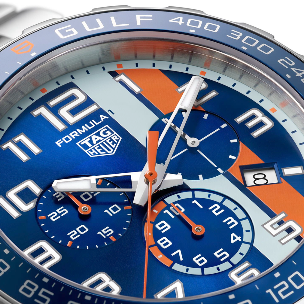 TAG Heuer Formula 1 Chronograph X Gulf 43 mm, Quartz Watch, CAZ101AT.BA0842-5