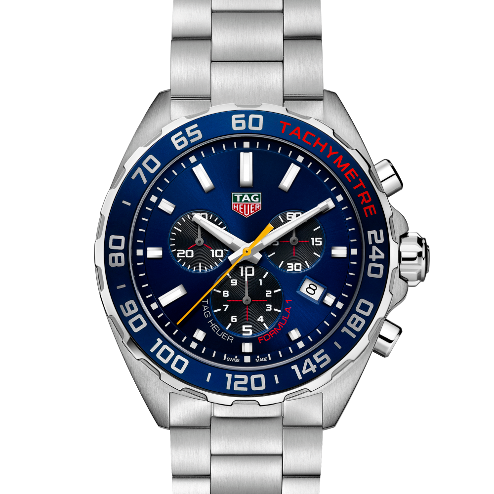 TAG Heuer Formula 1 Chronograph x Red Bull Racing Quartz, 43 mm, Steel Strap Watch, CAZ101AK.BA0842-1