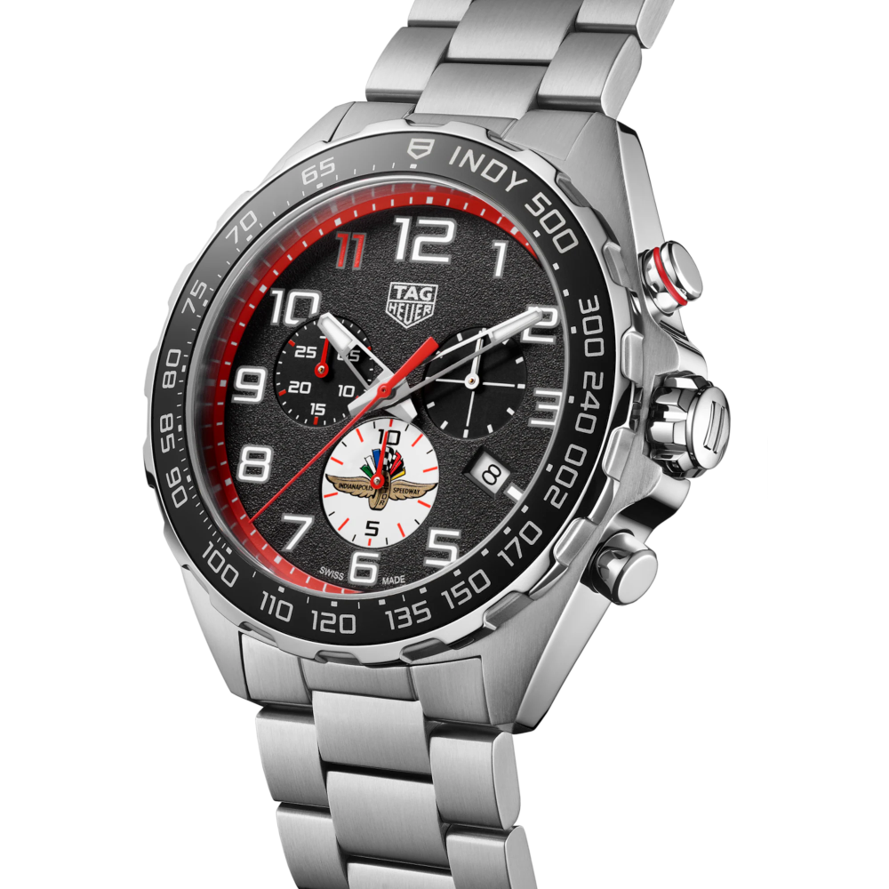 TAG Heuer Formula 1 Chronograph x Indy 500 Quartz, 43 mm, Steel Strap, Black Dial, CAZ101AW.BA0842-1