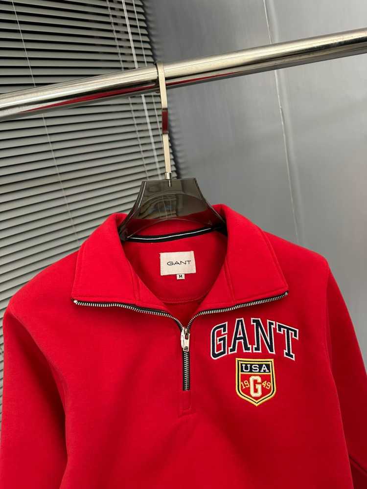 Gant Red Premium Quality Sherpa Sweatshirt-3