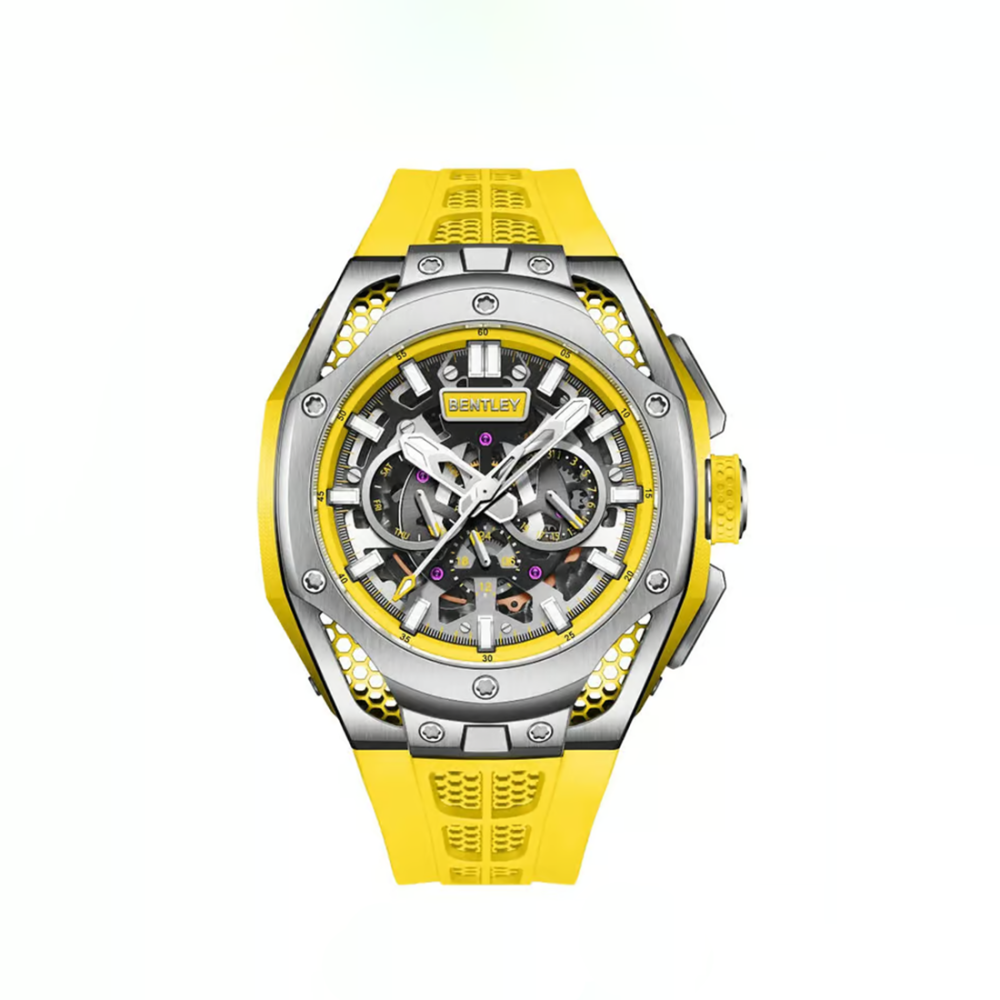 Bently The Opulence Automatic Yellow Accents Men 54 mm BL-50-56 Watch