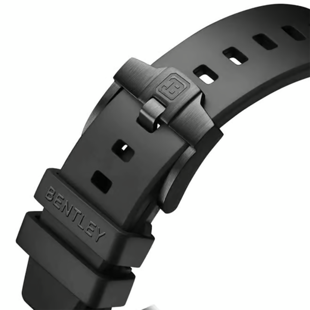 Bently The Cynosure Automatic Men 45 mm, Grey Silicone Strap, Rose Gold-Tone Watch BL-60-12-1