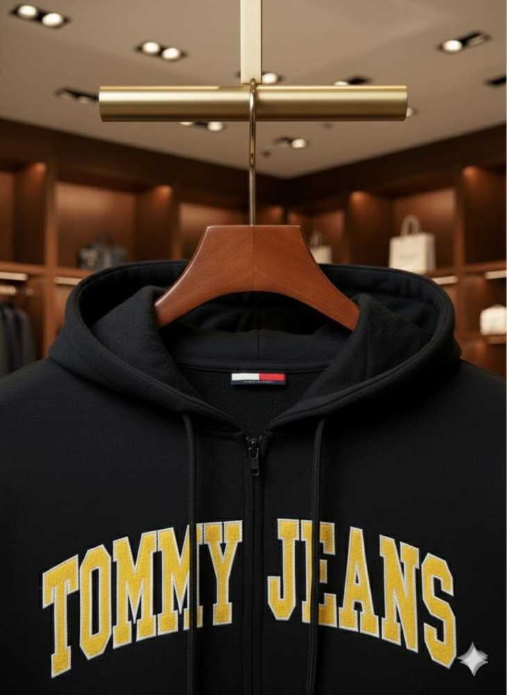 Tommy Black Premium Quality Hoodie-1