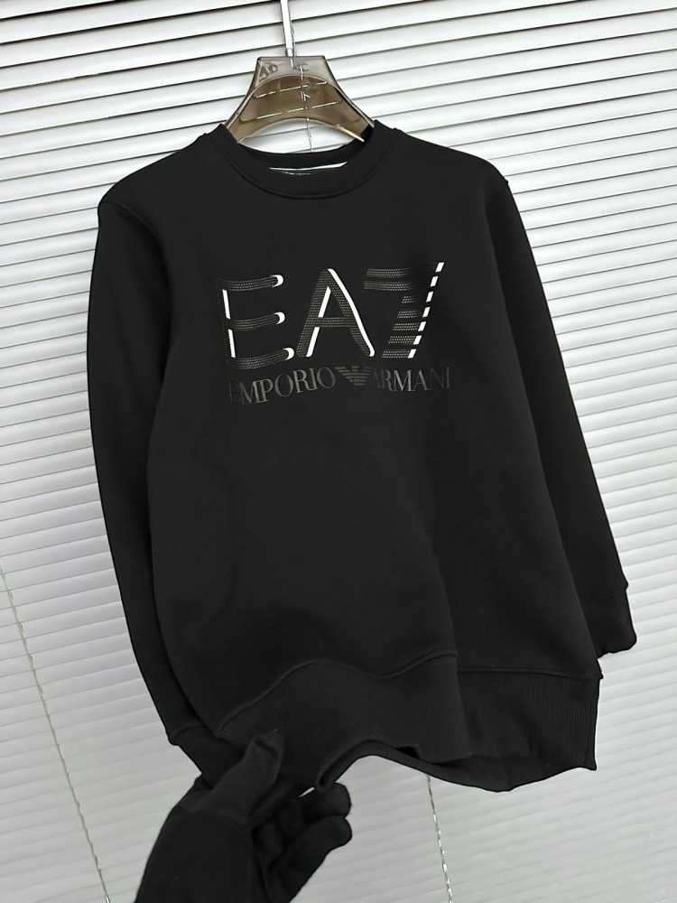 Emporio Armani Black Cotton Premium Qaulity Sweatshirt