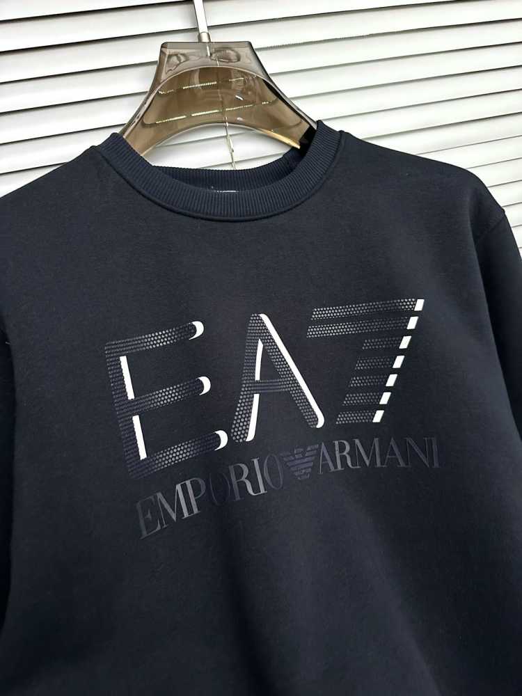 Emporio Armani Blue Cotton Premium Qaulity Sweatshirt-1