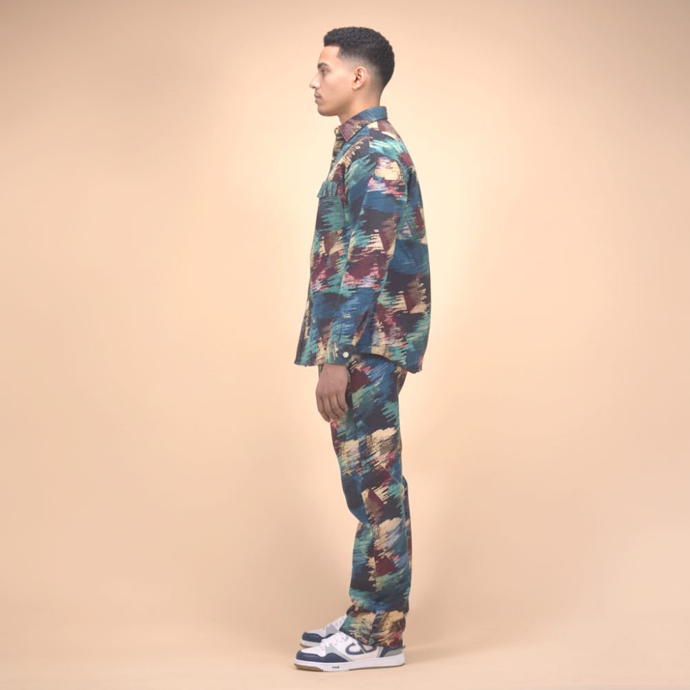 Amiri Printed Premium Men's  Shirt & Pant Combo-3