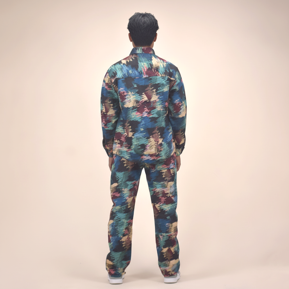 Amiri Printed Premium Men's  Shirt & Pant Combo-4