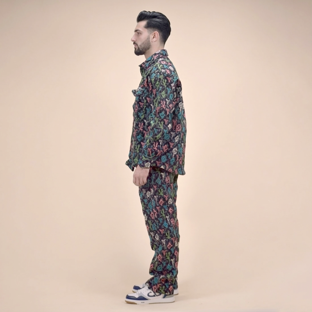 Louis Vuitton Printed Premium Shirt & Pant Combo-3