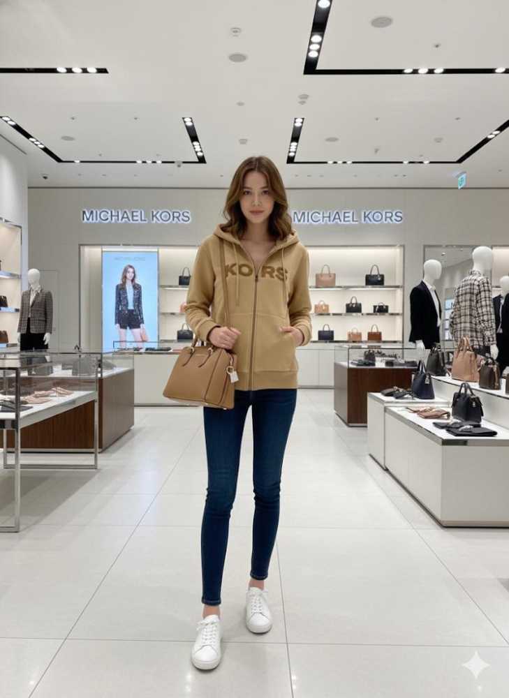 Michael Kors Brown Premium Quality Zipper