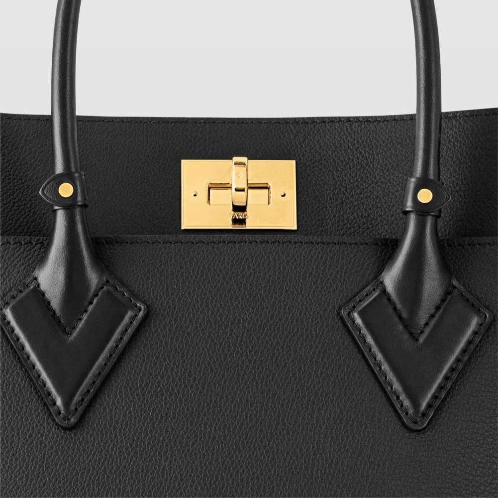 Louis Vuitton On My Side Black MM Handbag-2