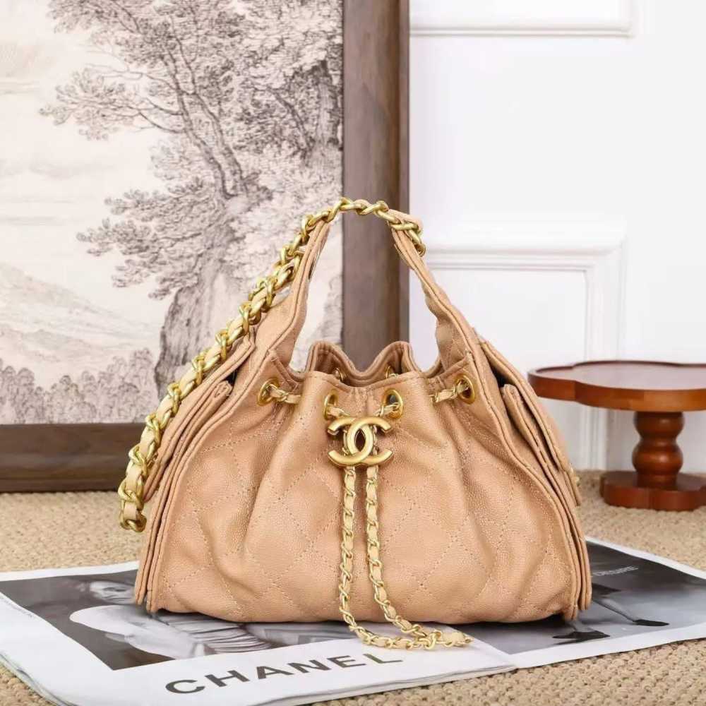 Chanel Maxi Brown Mini Hobo Bag