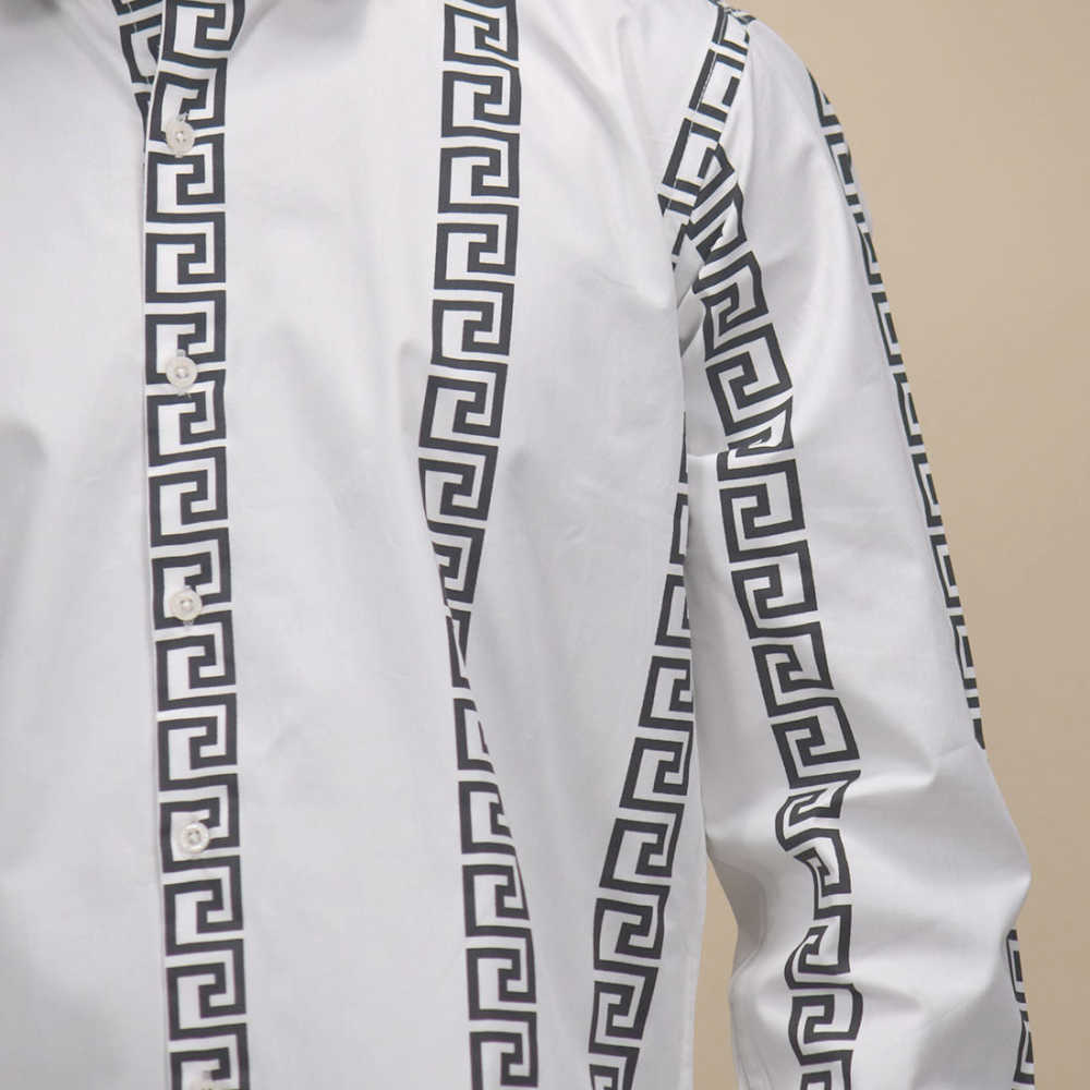 Versace White logo Print Premium Shirt-thumb-4