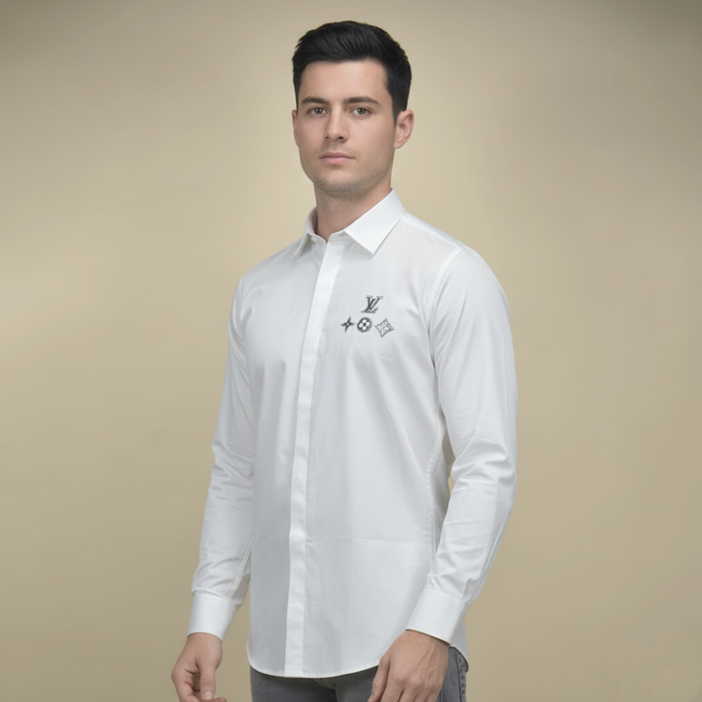 Louis Vuitton White Premium Quality Shirt