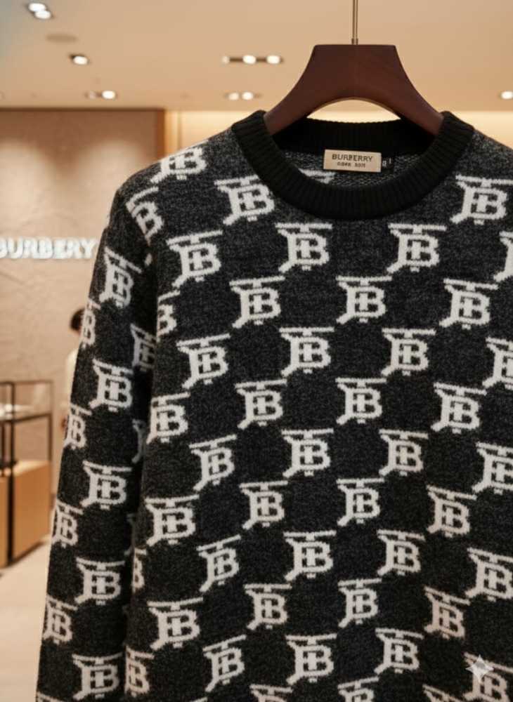 Burberry Black Authentic Quality Pullover-thumb-3