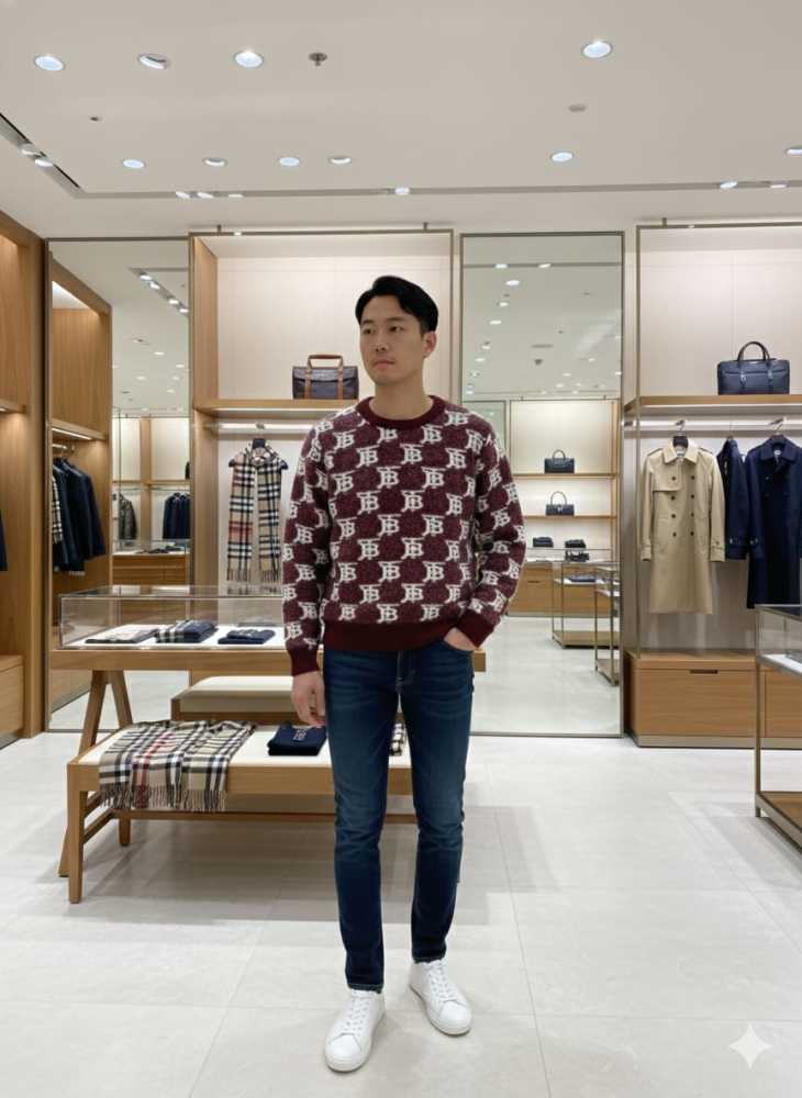 Burberry Wine Authentic Quality Pullover