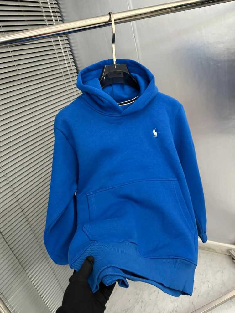 Ralph Lauren Blue Embroidery Logo Hoodie-1