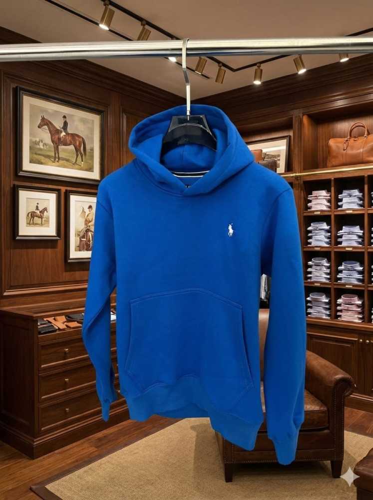 Ralph Lauren Blue Embroidery Logo Hoodie-3