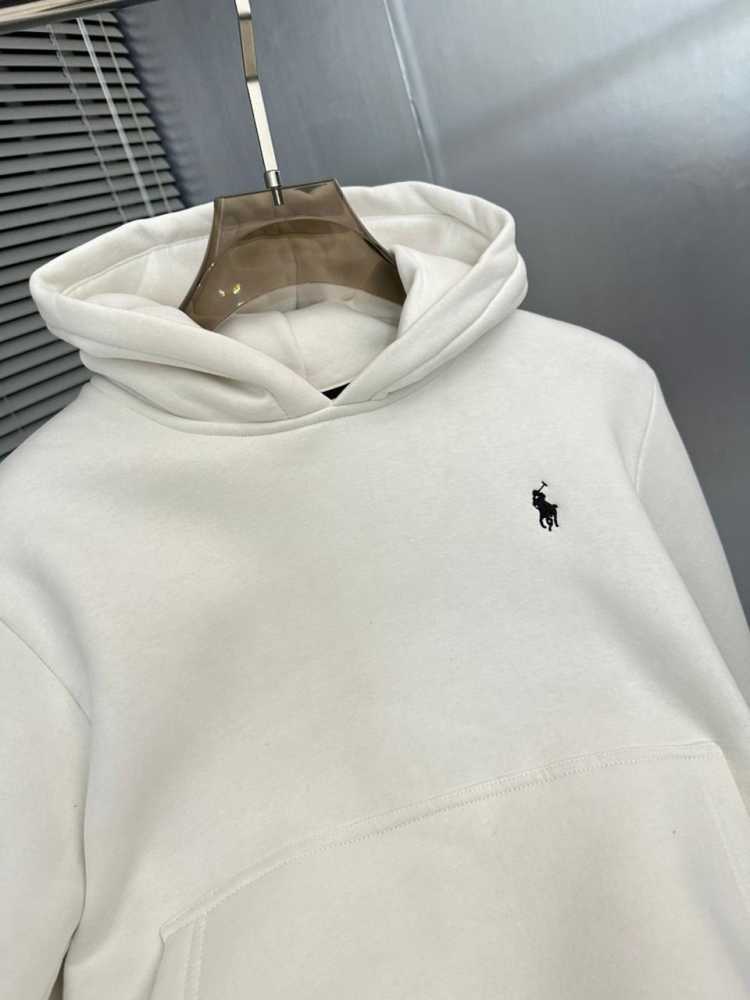 Ralph Lauren White Embroidery Logo Hoodie-1